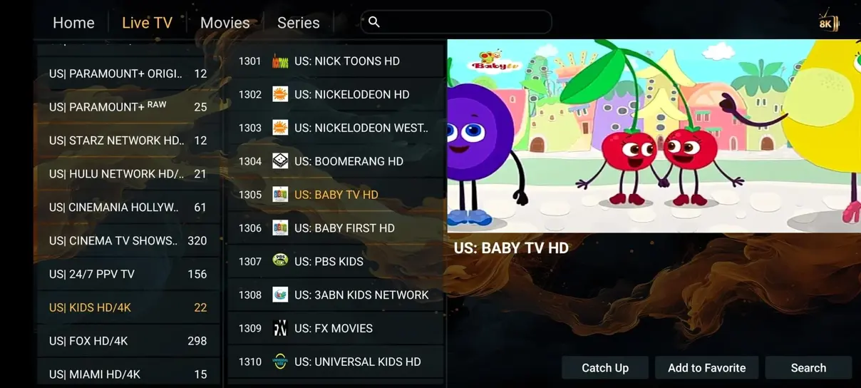 PioneerSTV streaming interface preview screen 3