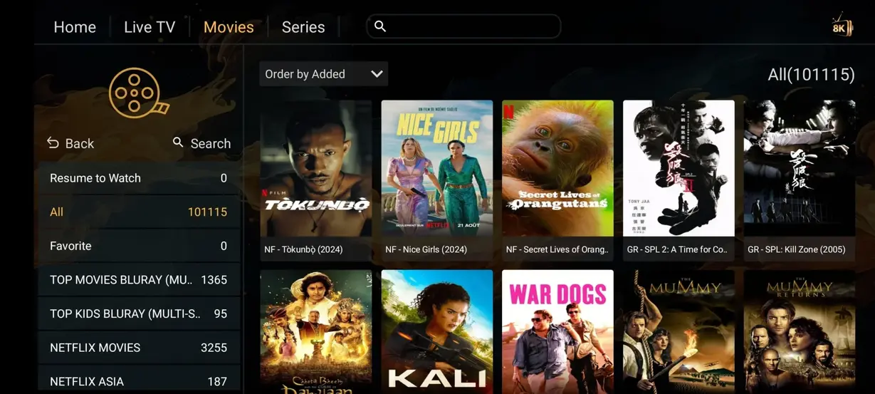 PioneerSTV streaming interface preview screen 5